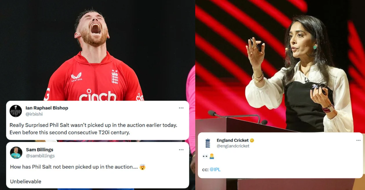 Ian Bishop, Sam Billings and others react to Phil Salt going unsold at IPL 2024 auction after his second consecutive T20I ton