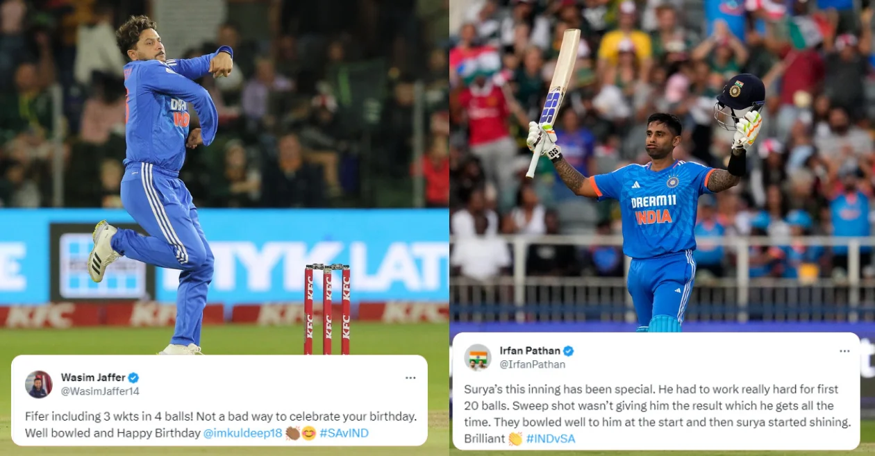 Twitter reactions: Kuldeep Yadav and Suryakumar Yadav demolish South Africa in Johannesburg T20I to end the series 1-1