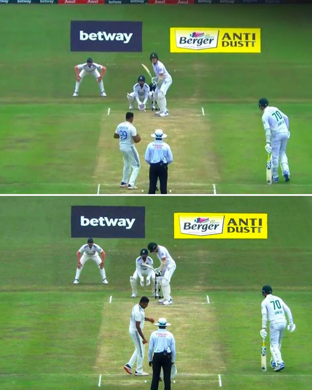 Ravichandran Ashwin warns Marco Jansen for backing up too far at non-striker's end