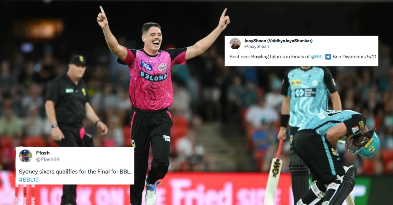 Twitter reactions: Ben Dwarshuis’ fifer propels Sydney Sixers to BBL|13 final