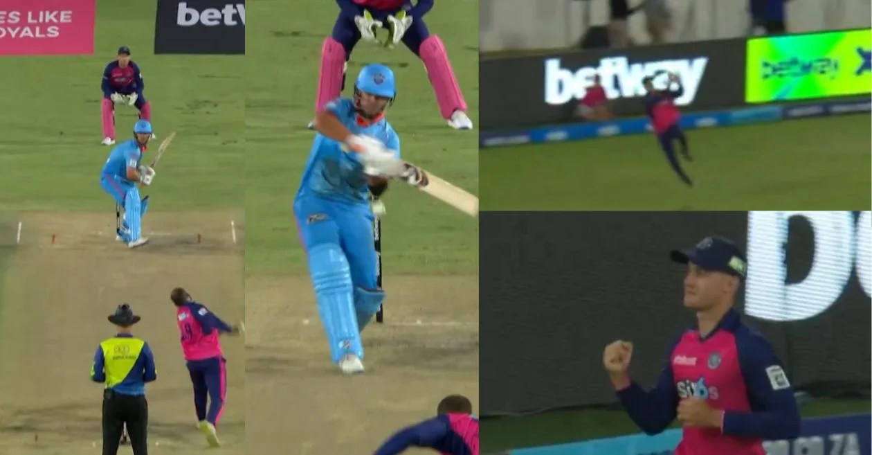 WATCH: Mitchell van Buuren’s spectacular sharp catch removes Rilee Rossouw in SA20 2024
