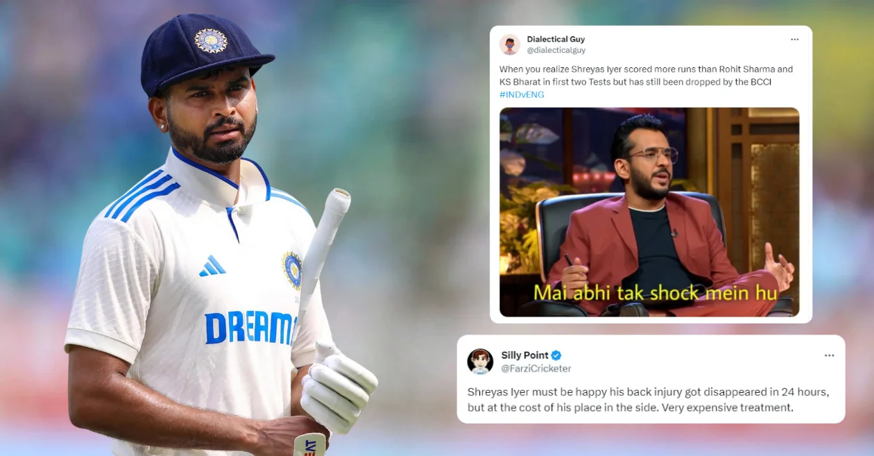 Fans divided over BCCI’s decision to drop Shreyas Iyer from India’s squad for the remaining Tests against England