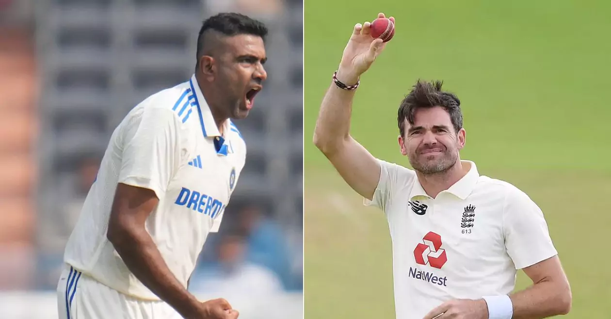 Fastest to 500 Test wickets in terms of balls; Ravichandran Ashwin at No. 2