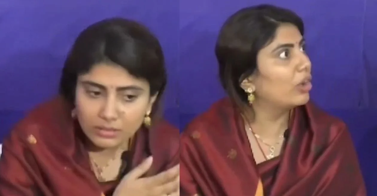 WATCH: Rivaba Jadeja loses her temper with a reporter’s persistent questions about accusations from her father-in-law