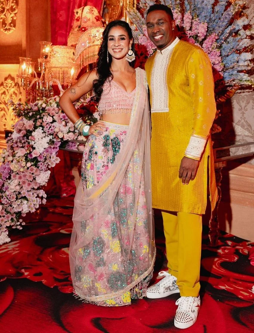 Dwayne Bravo and Regina Ramjit