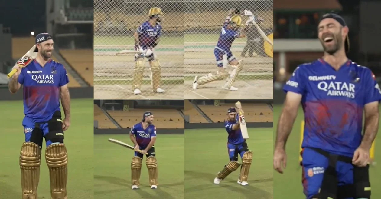 WATCH: Glenn Maxwell mimics Virat Kohli’s batting in nets ahead of high-octane CSK vs RCB clash at IPL 2024