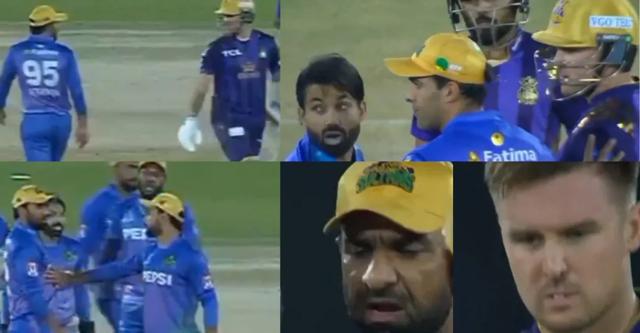 PSL 2024 [WATCH]: Jason Roy and Iftikhar Ahmed engage in a fierce verbal exchange during QUE vs MUL clash