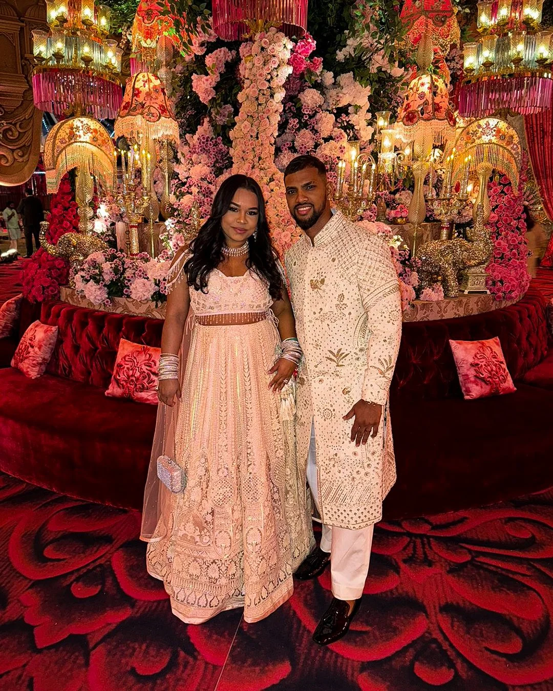 Nicholas Pooran and Kathrina Miguel