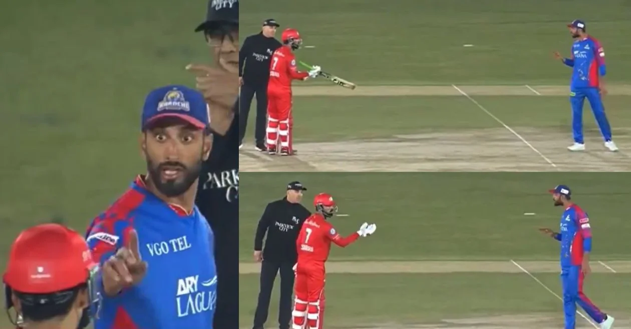 WATCH: Shadab Khan engages in a war of words with Shan Masood during PSL 2024