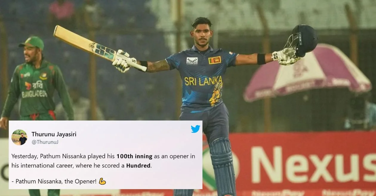 Twitter reactions: Pathum Nissanka’s blazing ton powers Sri Lanka to series-leveling win over Bangladesh in 2nd ODI