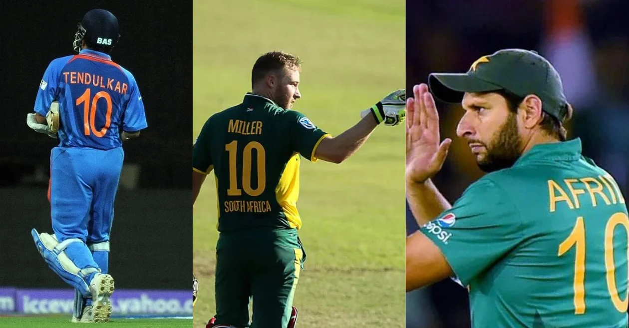 Famous cricketers who have donned the Jersey number 10 in international cricket