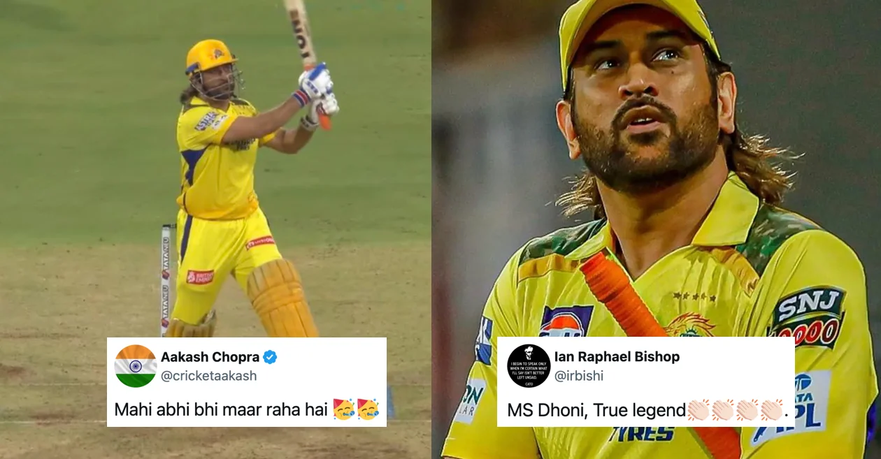 IPL 2024: Netizens go berserk as MS Dhoni lights up Ekana with explosive cameo for CSK against LSG