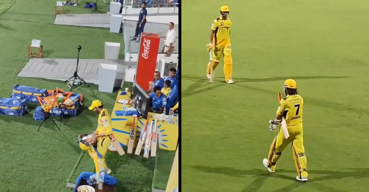 WATCH: Ravindra Jadeja amuses CSK fans by stepping out to bat before MS Dhoni | IPL 2024