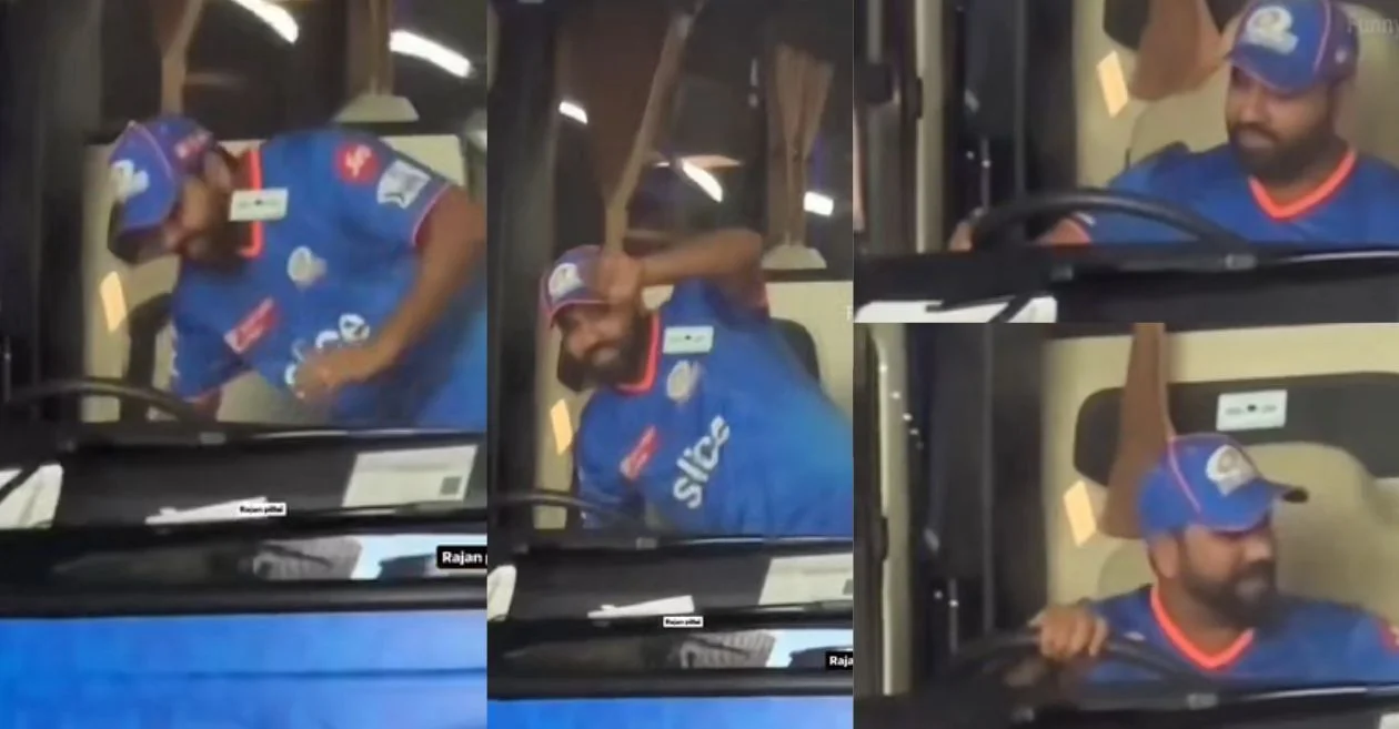 WATCH: Rohit Sharma turns ‘bus driver’ ahead of MI’s El Clásico clash against CSK | IPL 2024