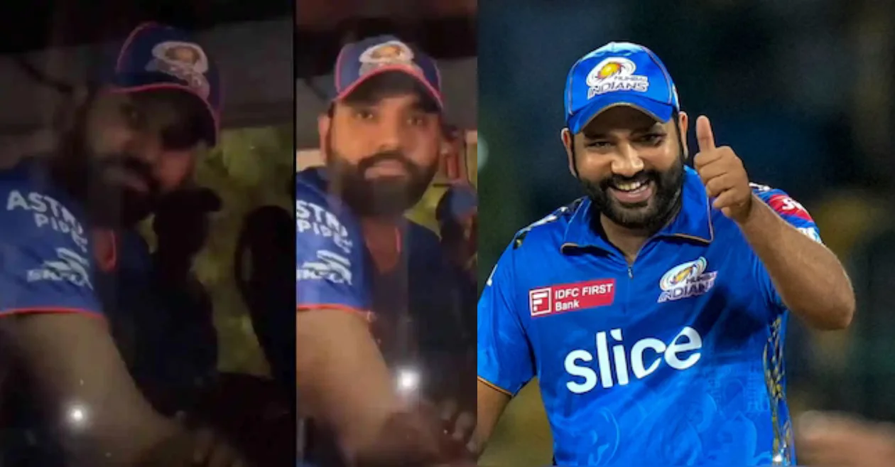 IPL 2024 [WATCH]: Rohit Sharma reacts to “Humara Captain kaisa ho” chants after the team bus gets stuck in traffic