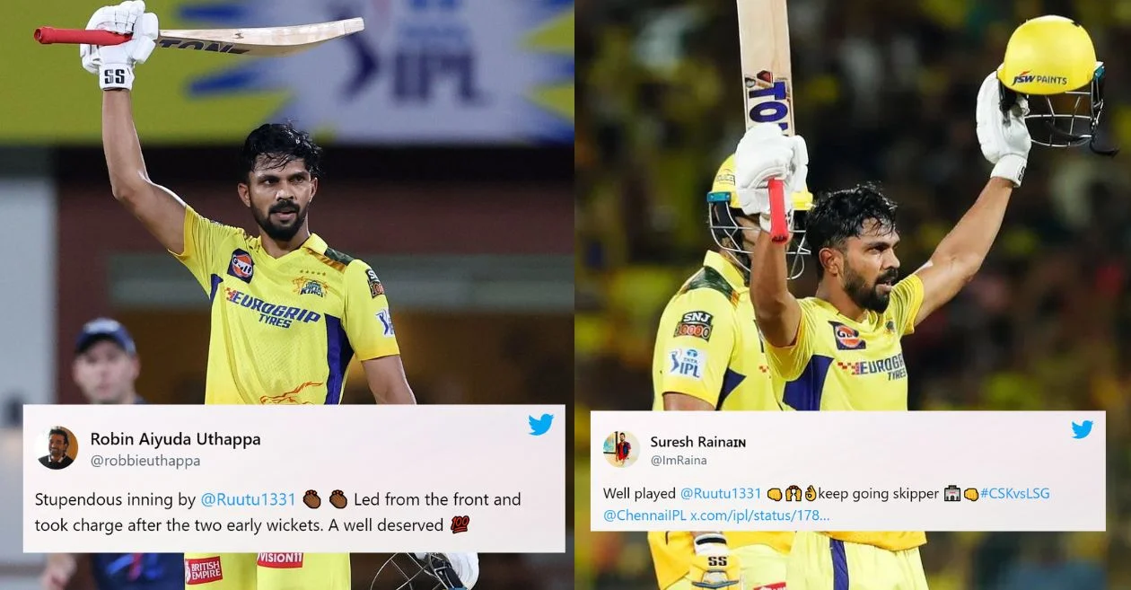 Twitter erupts as Ruturaj Gaikwad lights up Chepauk with a magnificent century in CSK vs LSG clash | IPL 2024