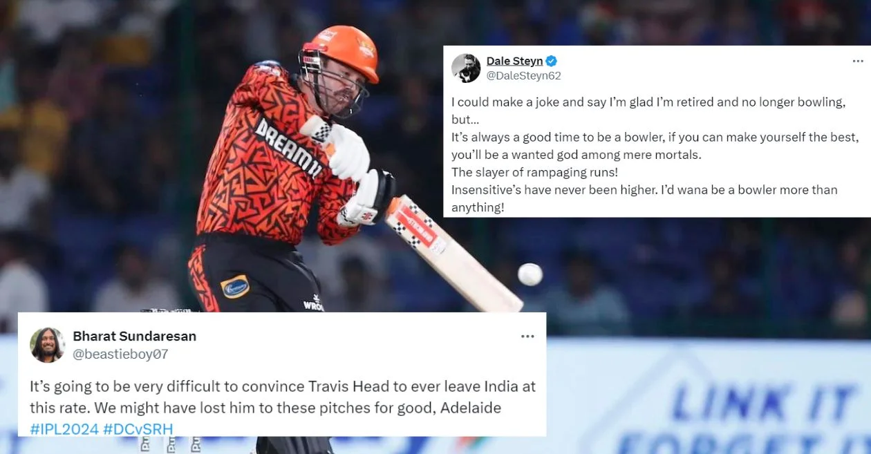 Twitter reactions: SRH opener Travis Head’s explosive batting blows away DC at Arun Jaitley Stadium | IPL 2024