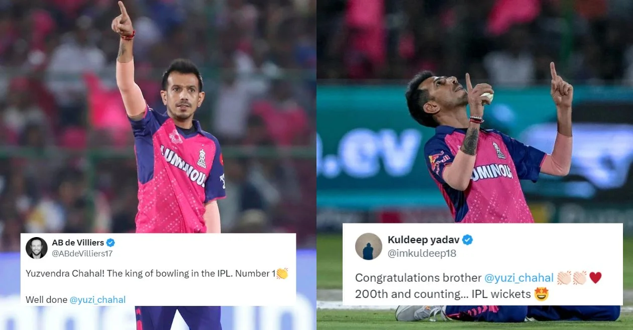 Cricket fraternity showers praises as Yuzvendra Chahal breaches the historic 200 wicket landmark during RR vs MI clash | IPL 2024