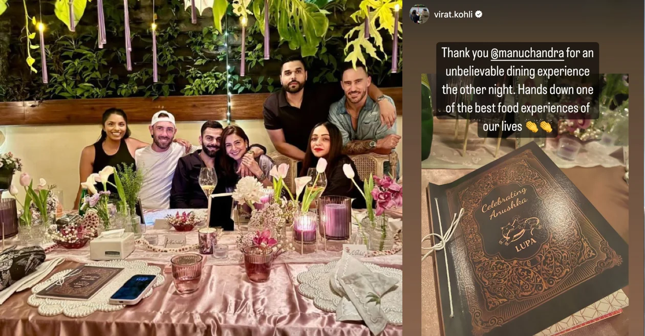 Faf du Plessis, Glenn Maxwell and others attend special dinner organized by Virat Kohli & Anushka Sharma