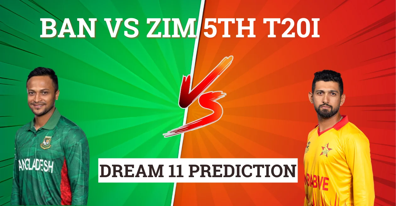 BAN vs ZIM 2024, 5th T20I: Match Prediction, Dream11 Team, Fantasy Tips & Pitch Report | Bangladesh vs Zimbabwe