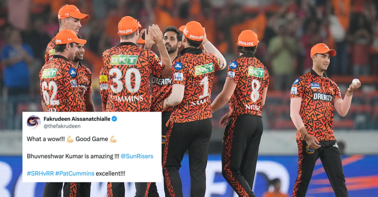 Twitter reactions: Bhuvneshwar Kumar holds nerves to seal a one-run win for SRH over RR | IPL 2024