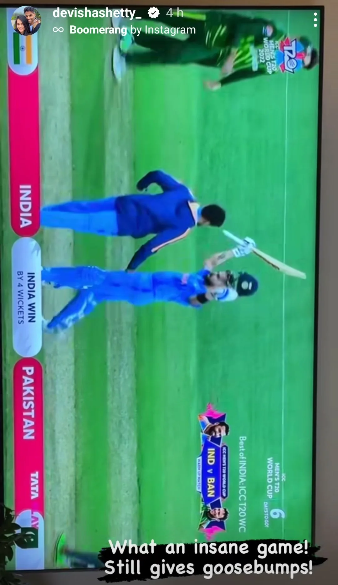 Devisha Shetty's Story (screengrab Instagram)