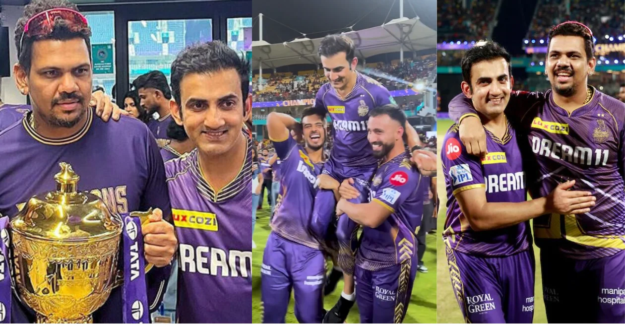 IPL 2024 [WATCH]: Players lift Gautam Gambhir on shoulders following KKR’s title win