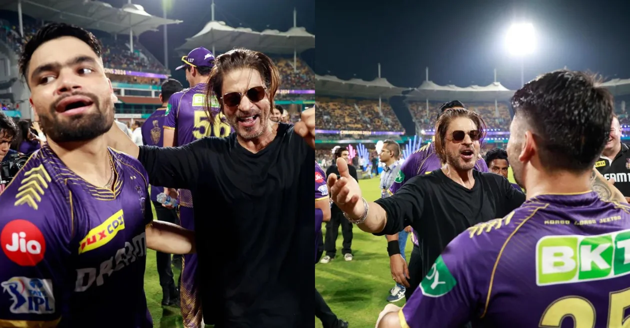 IPL 2024 [WATCH]: Shah Rukh Khan and Rinku Singh’s ‘God’s Plan’ moment grabs spotlight post KKR’s title triumph