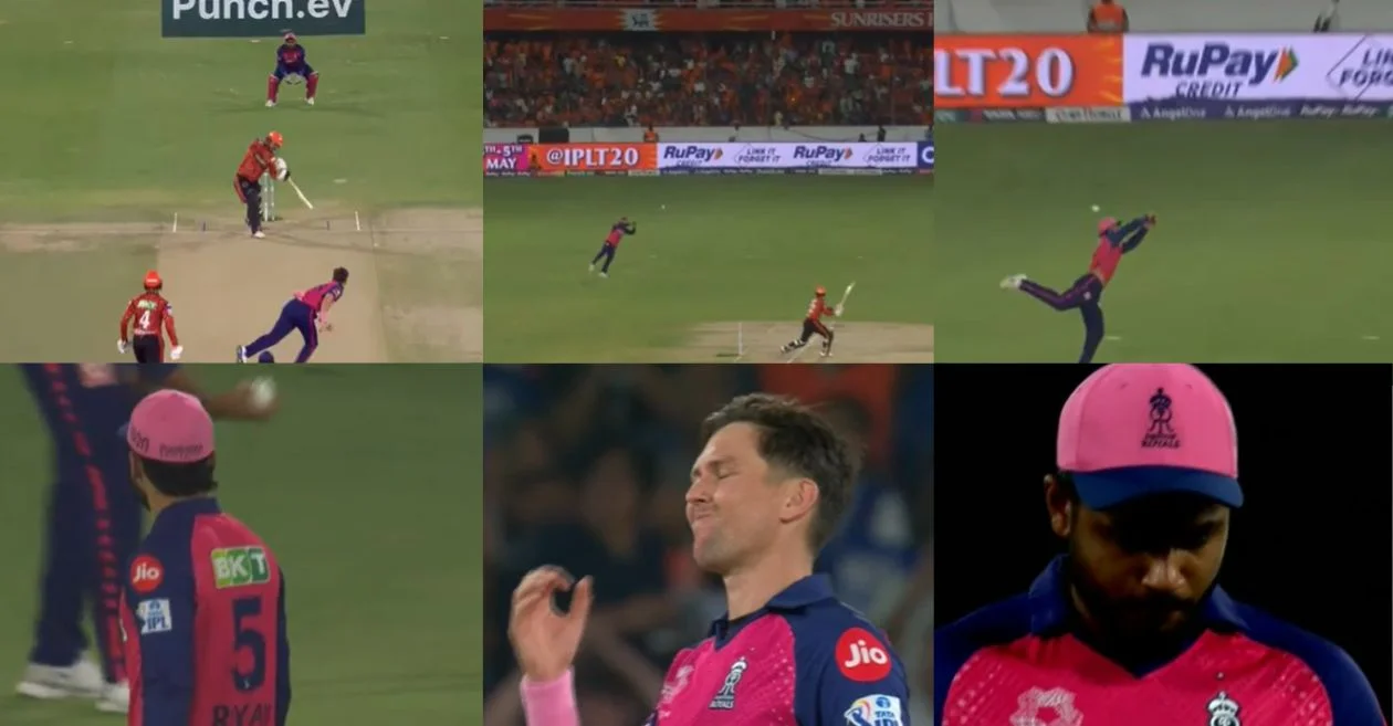 IPL 2024 [WATCH]: Riyan Parag drops a sitter of Travis Head at backward point during SRH vs RR clash