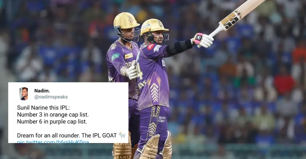Twitter reactions: Sunil Narine leads KKR to dominating win over LSG in IPL 2024