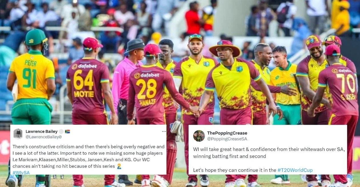 Twitter reactions: Obed McCoy, Johnson Charles shine as West Indies whitewash South Africa in T20Is