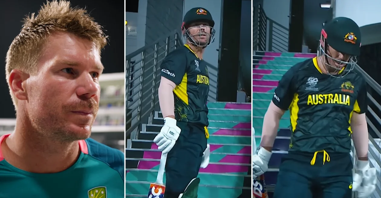 David Warner explains his error of walking towards the wrong dressing room | T20 World Cup 2024