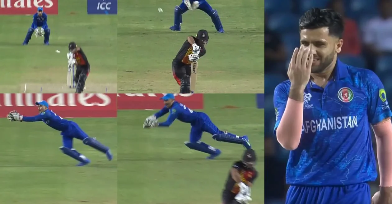 T20 World Cup [WATCH]: Fazalhaq Farooqi removes Lega Siaka, Sese Bau on consecutive balls during AFG vs PNG clash