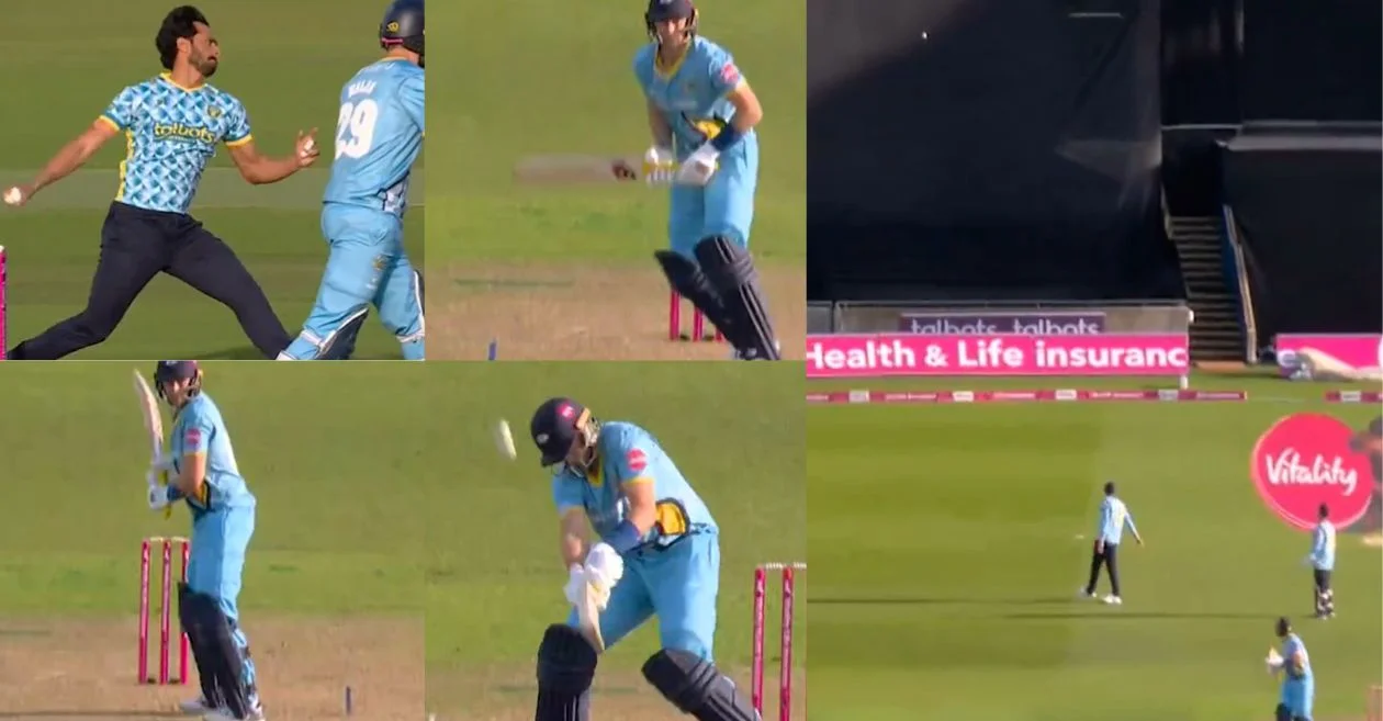 WATCH: Joe Root hits an unbelievable six against Hasan Ali in the T20 Blast 2024