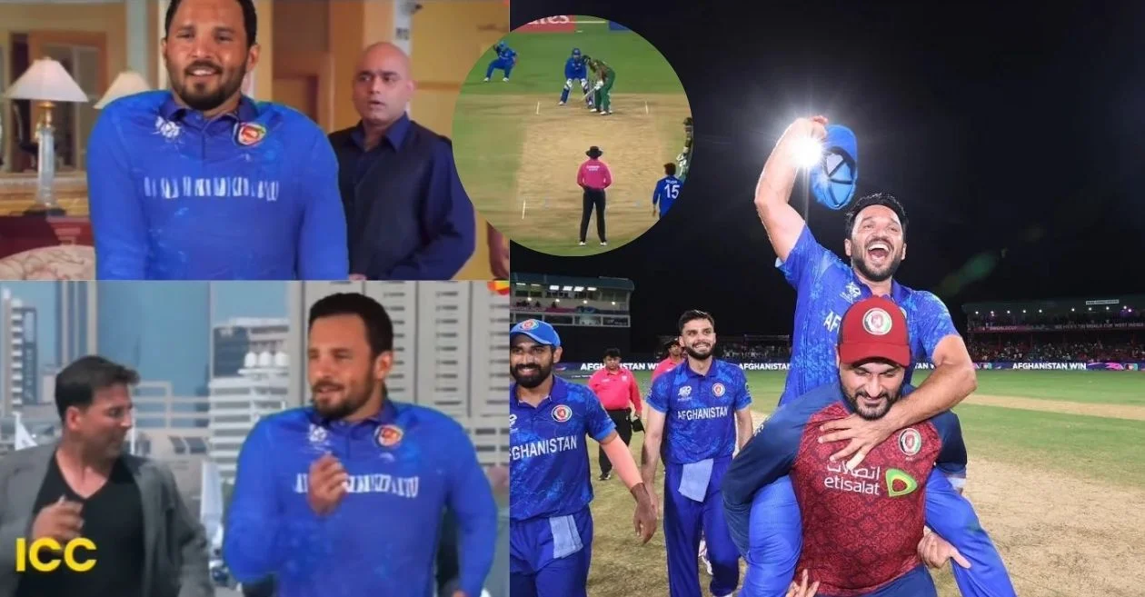 WATCH: Naveen-ul-Haq mocks Gulbadin Naib over injury drama against Bangladesh; Afghanistan pacer responds | T20 WC 2024