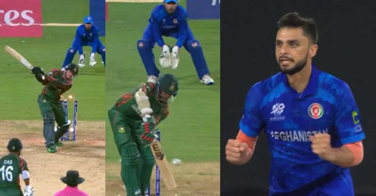 WATCH: Naveen-ul-Haq picks back to back wickets against Bangladesh to seal Afghanistan’s historic win in the T20 World Cup 2024