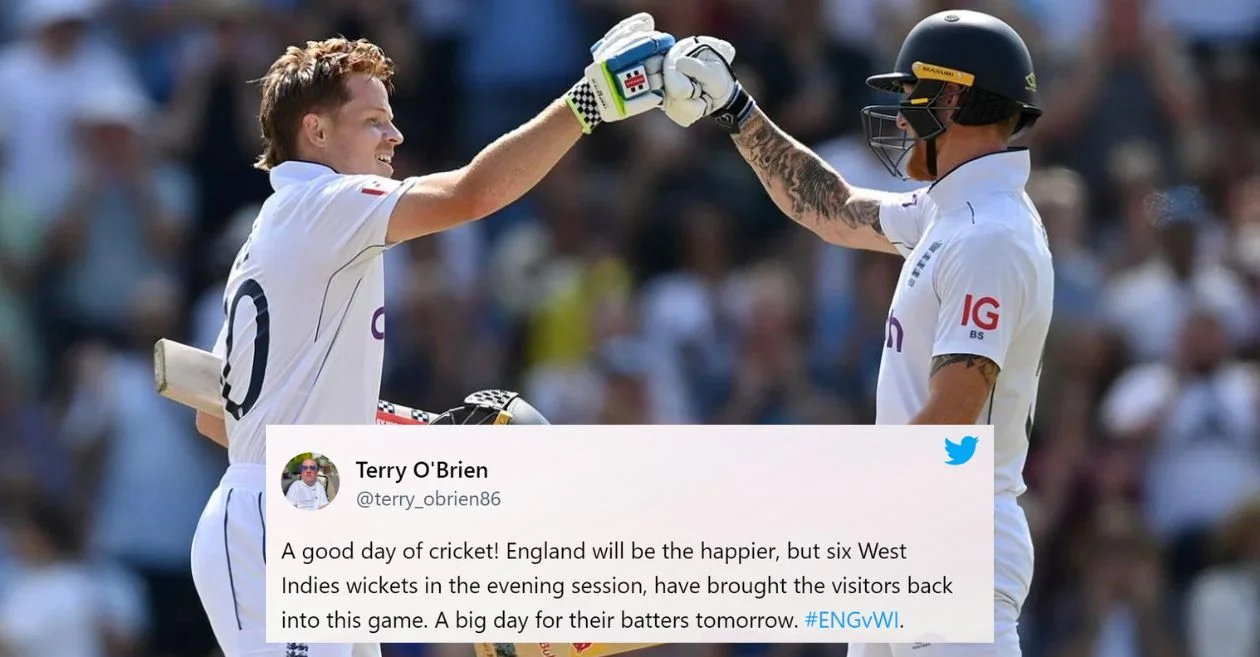 Netizens react as Ollie Pope leads England’s batting brilliance on Day 1 of the 2nd Test against West Indies