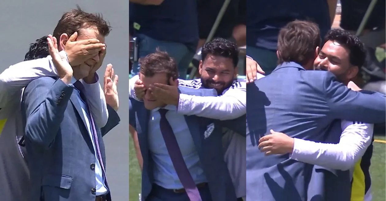 AUS vs IND [WATCH]: Rishabh Pant plays a humorous prank on Adam Gilchrist during the Pink Ball Test