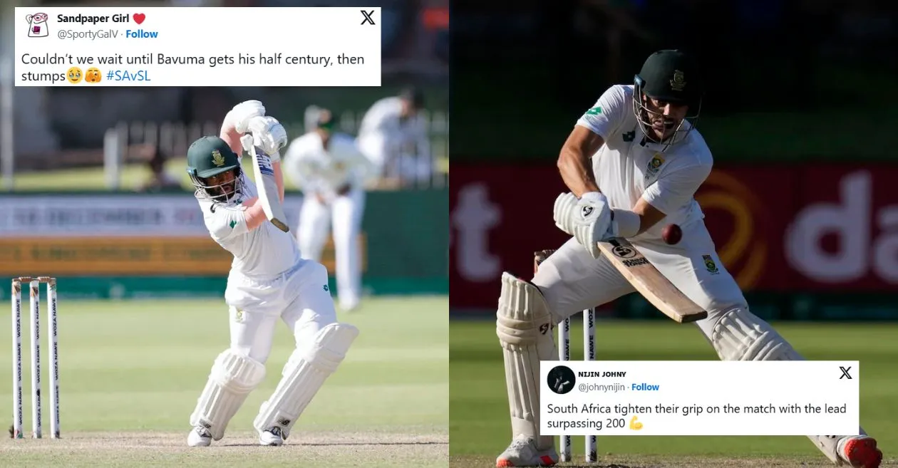Twitter reactions: Tristan Stubbs and Temba Bavuma’s partnership lifts South Africa against Sri Lanka on Day 3 of the second Test