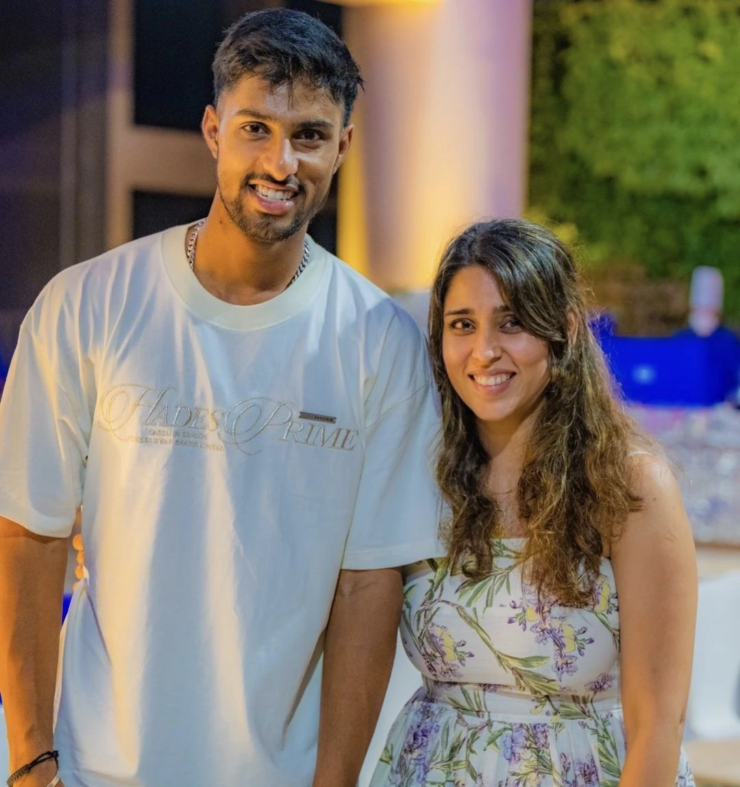 Tilak Varma with Ritika Sajdeh