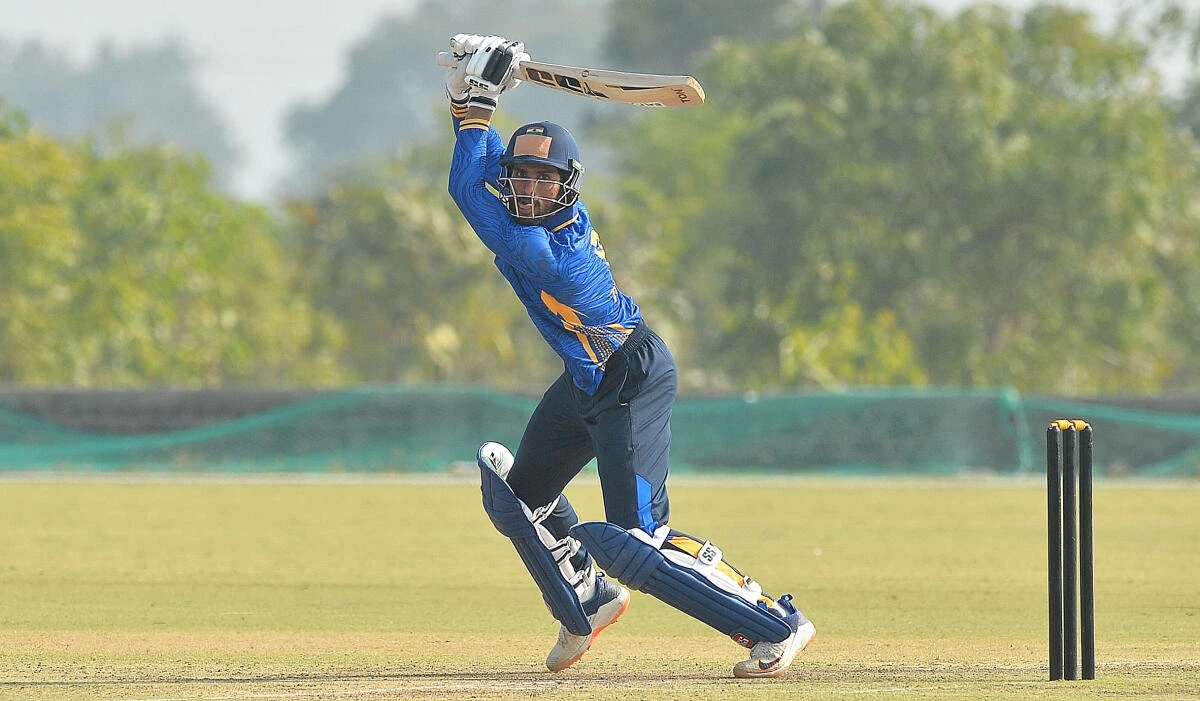 Tilak Varma playing in SMAT 2021-22