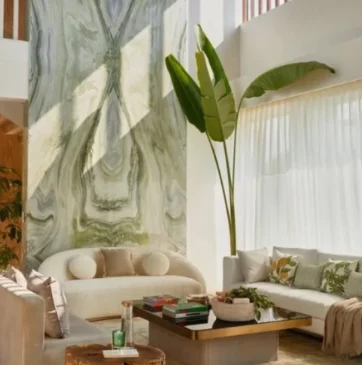 Living area of Virat Kohli's new house