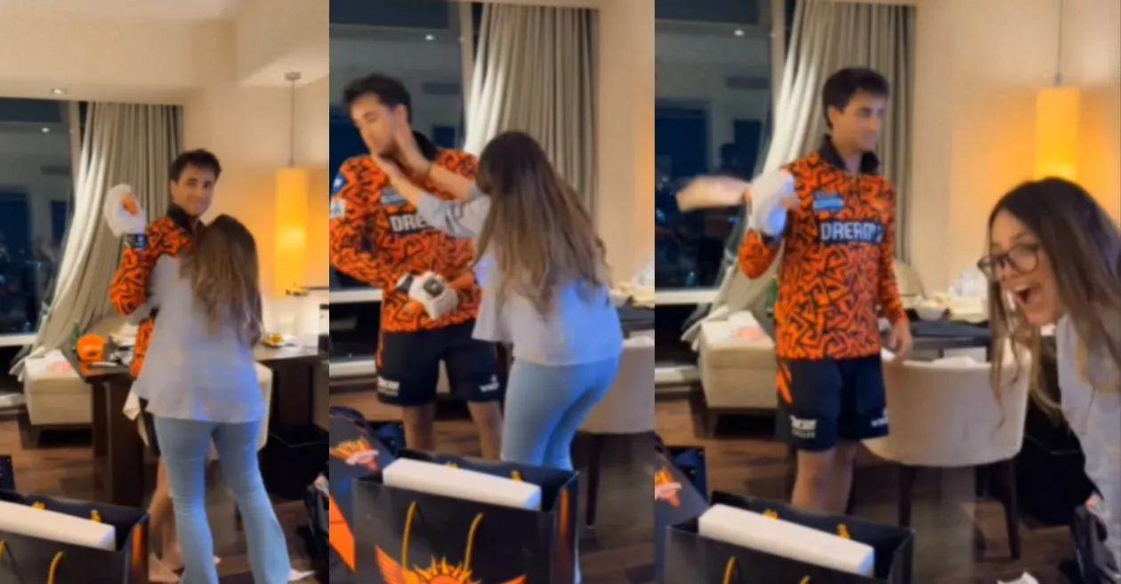 WATCH: Abhishek Sharma’s adorable reunion with sister Komal Sharma ahead of SRH vs LSG 2025 IPL encounter