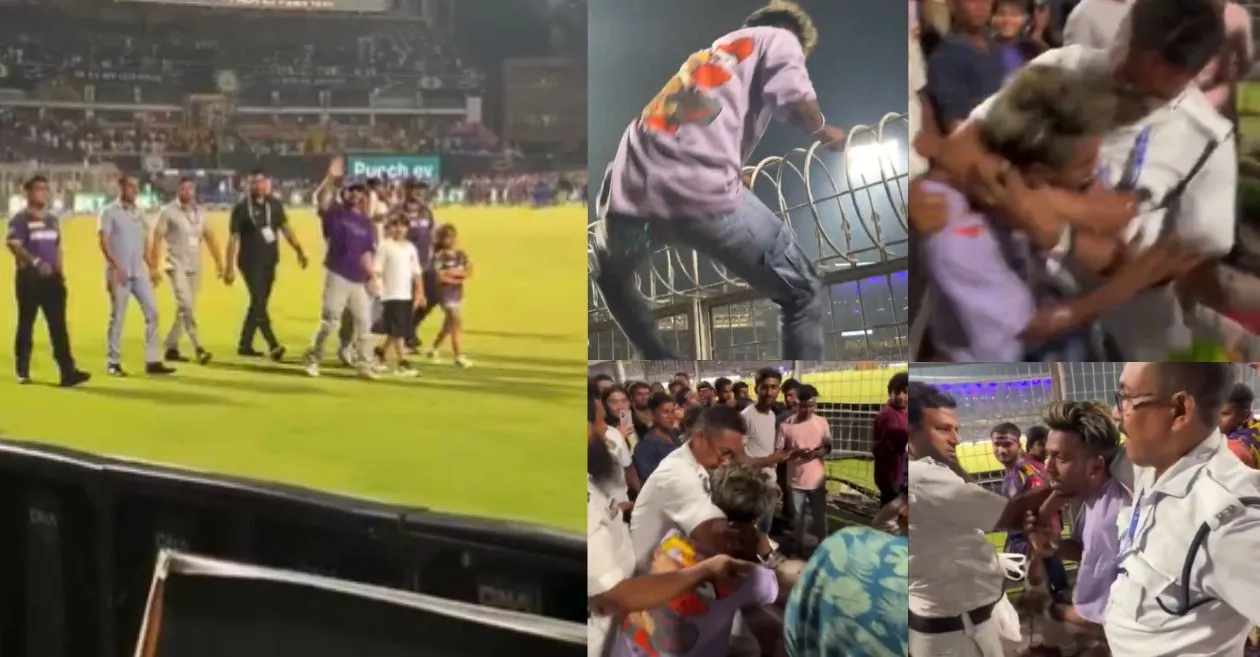 WATCH: A fan’s attempt to meet KKR co-owner Shah Rukh Khan ends in police thrashing | IPL 2025