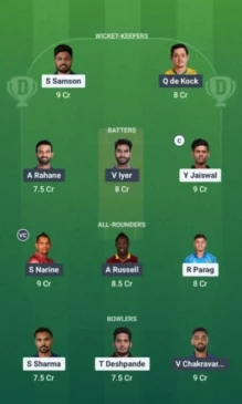 KKR vs RR 