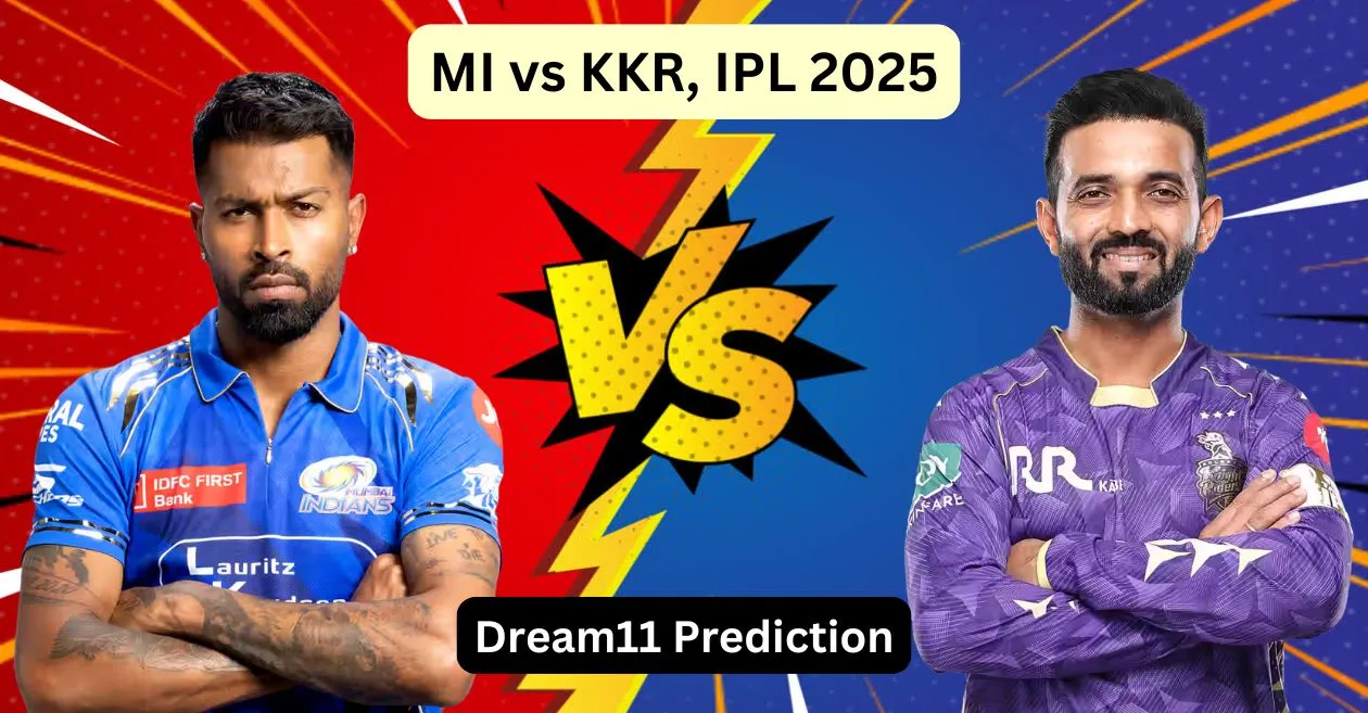 MI vs KKR, IPL 2025: Match Prediction, Dream11 Team, Fantasy Cricket Tips and Pitch Report | Mumbai Indians vs Kolkata Knight Riders