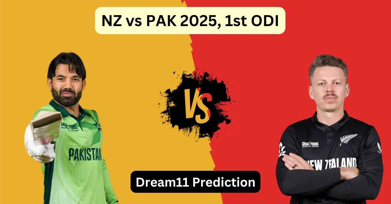 NZ vs PAK 2025, 1st ODI: Match Prediction, Dream11 Team, Fantasy Cricket Tips & Pitch Report | New Zealand vs Pakistan