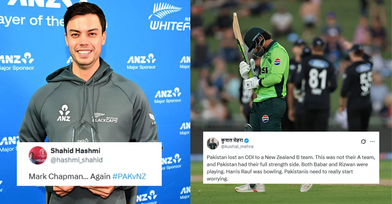 Fans celebrate Mark Chapman’s century as New Zealand outclass Pakistan in the 1st ODI