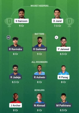 RR vs CSK March 30, 730 pm IST