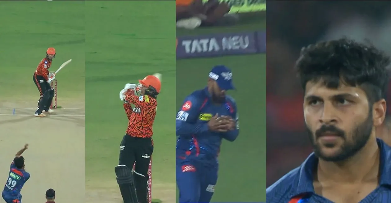 IPL 2025 [WATCH]: Shardul Thakur’s double blow removes Abhishek Sharma and Ishan Kishan in SRH vs LSG clash